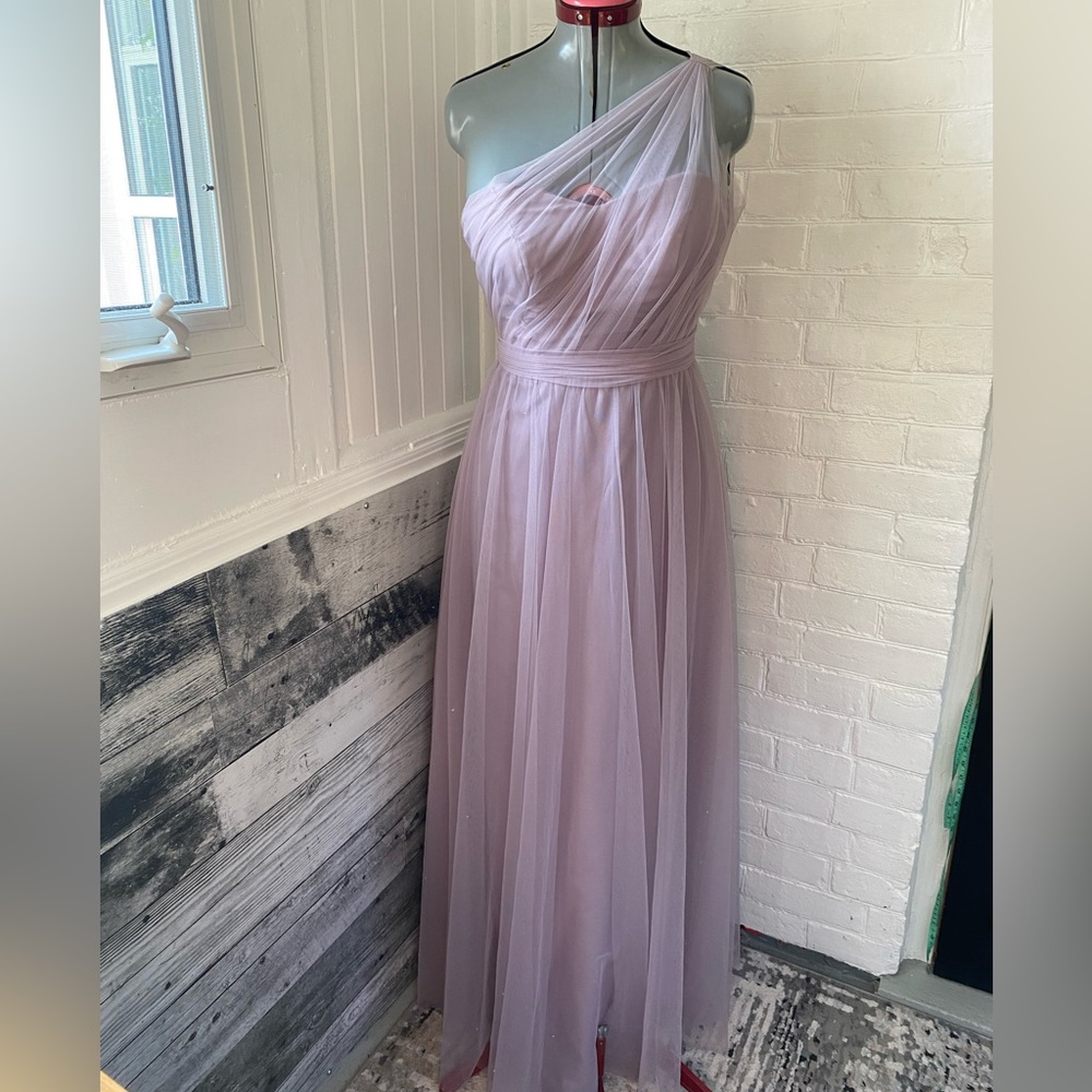SORELLA VITA One-Shoulder Mauve Prom Dress - Picture 2 of 8